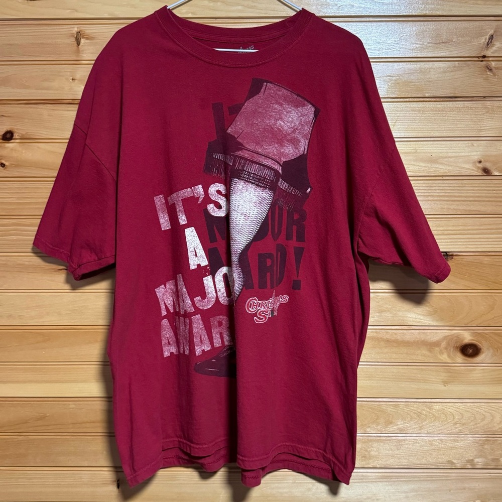 A Christmas Story Leg Lamp T-Shirt “It’s a major award” Size XXL